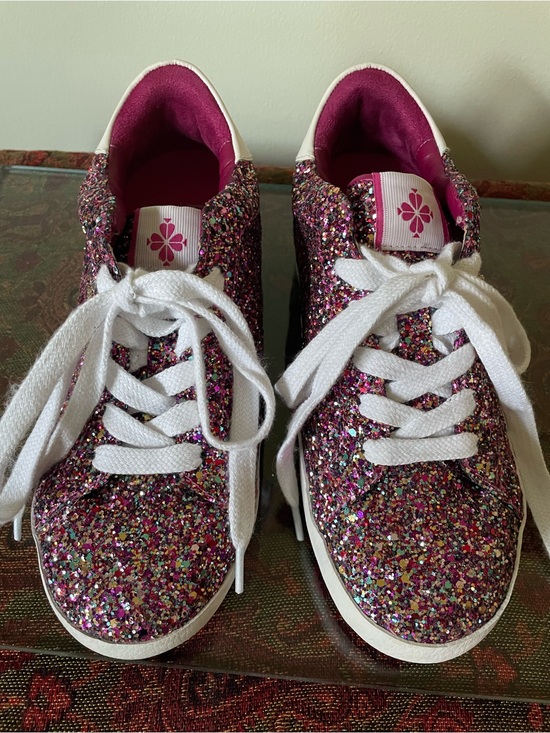 kate spade Shoes - kate spade Women’s Ace Glitter Lace-Up Sneakers - Pink Multi EUC 7.5